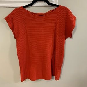 Orange sweater T-shirt blouse